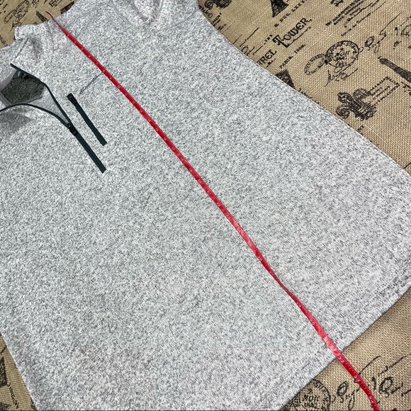 Eddie Bauer NWOT! Gray Polyester Fleece Quarter Zip Sweater Size TL - Picture 11 of 11